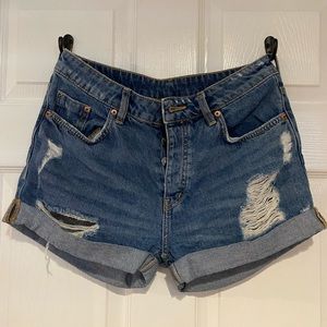H&M High Rise Jean Shorts
